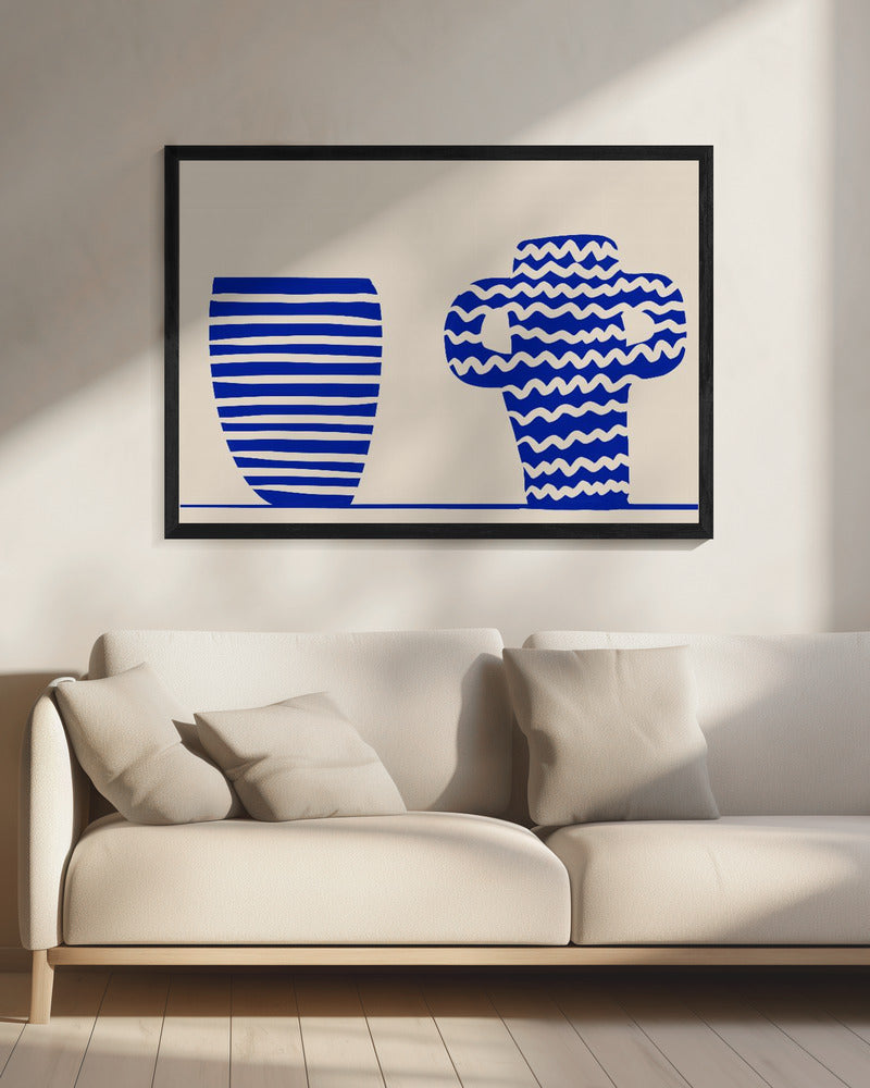 Blaue Vasen | Leinwand