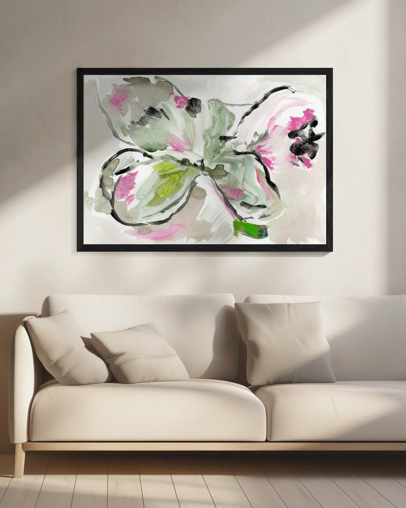 Abstract Purple Violet Pink Hues Floral 2 | Canvas