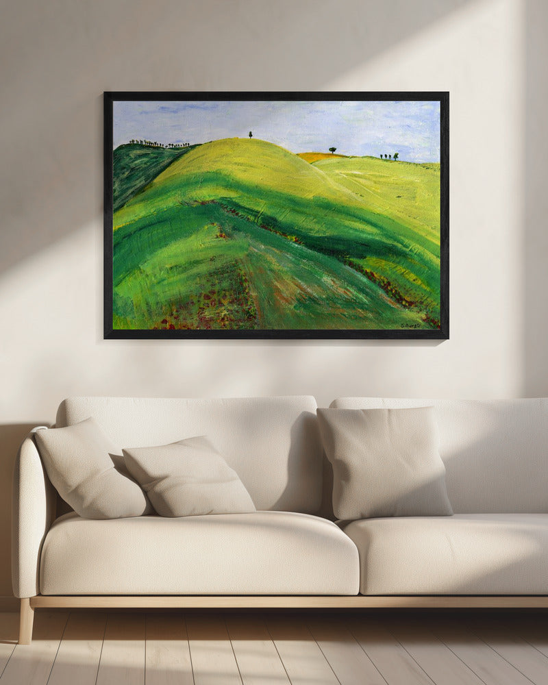 Grüne Hügel | Leinwand