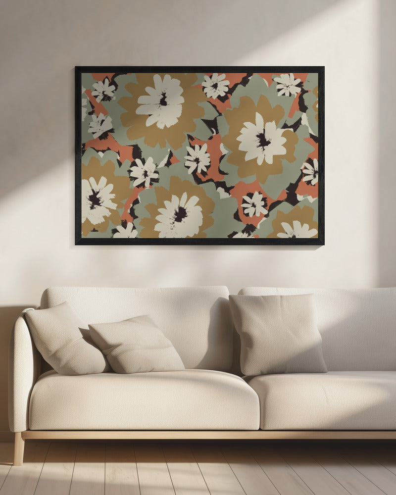 Kräftige Blumensymphonie | Leinwand