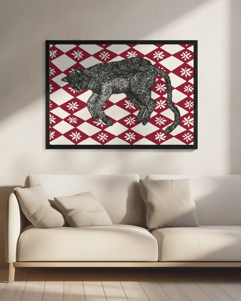 Schlafende Katze I | Leinwand