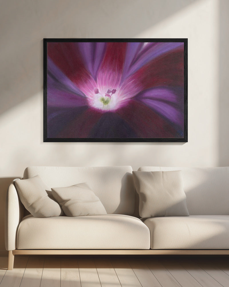 Lila Blumenöl auf Leinwand | Leinwand