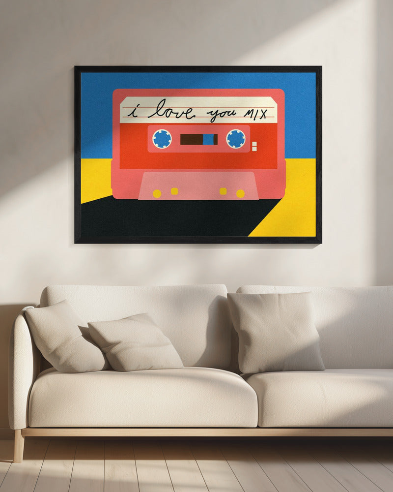 Ich liebe dich Mixtape | Leinwand