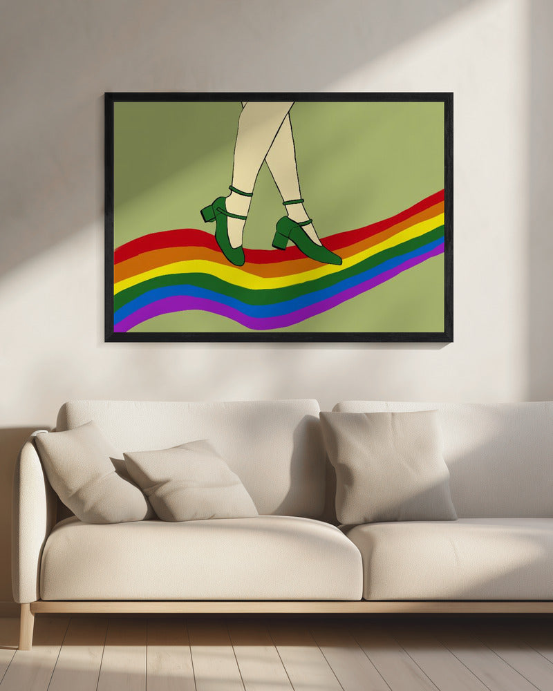 Regenbogenspaziergang | Leinwand
