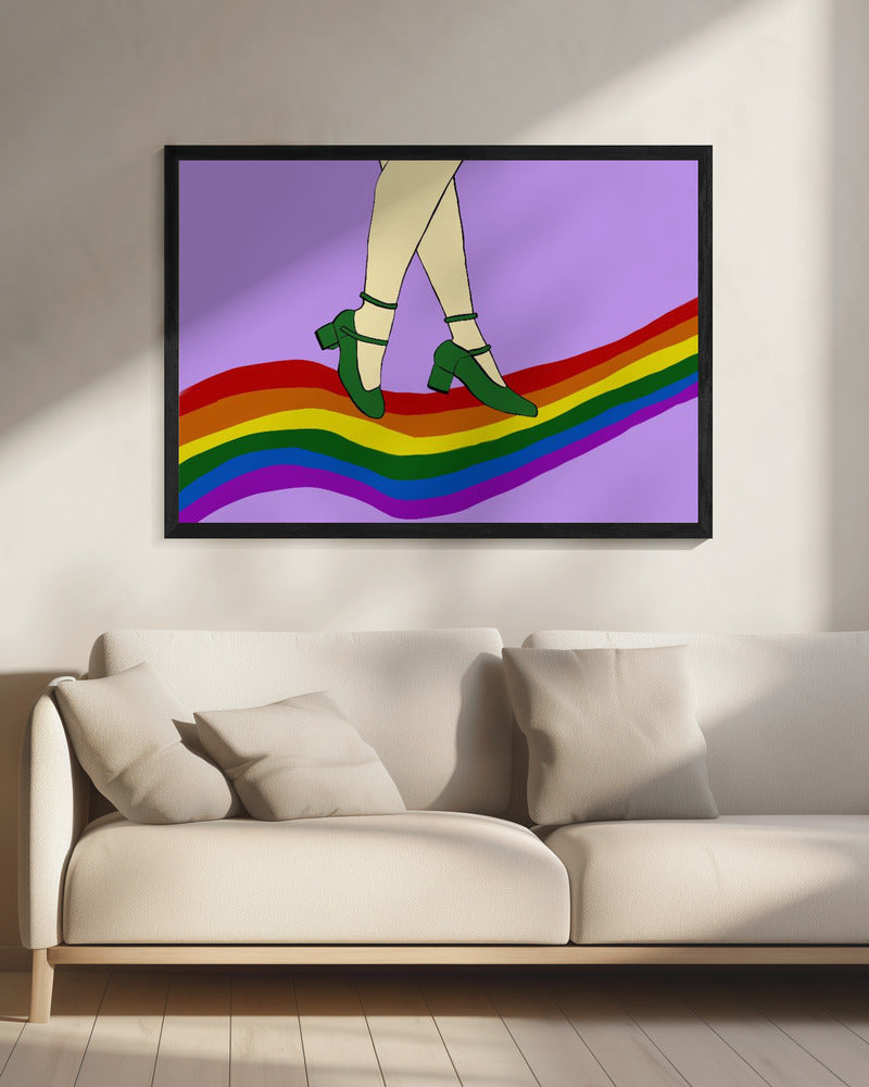 Regenbogenspaziergang | Leinwand