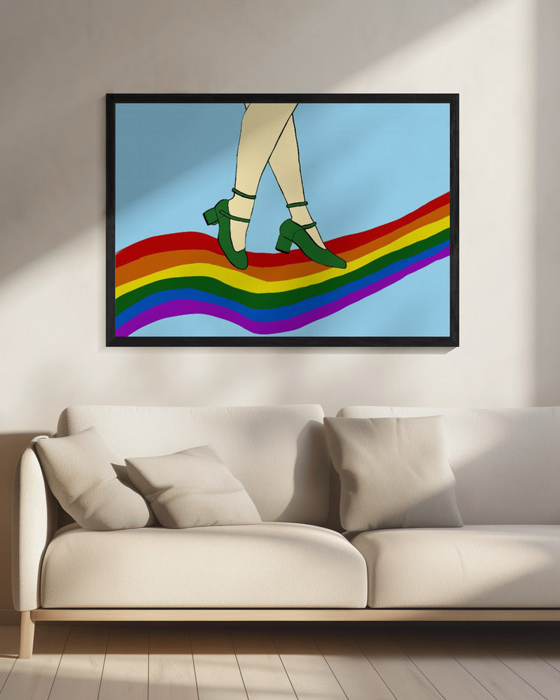 Regenbogenspaziergang | Leinwand