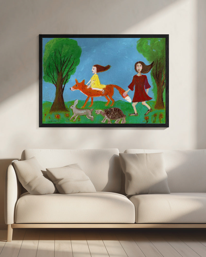 Spaziergang im Wald | Leinwand