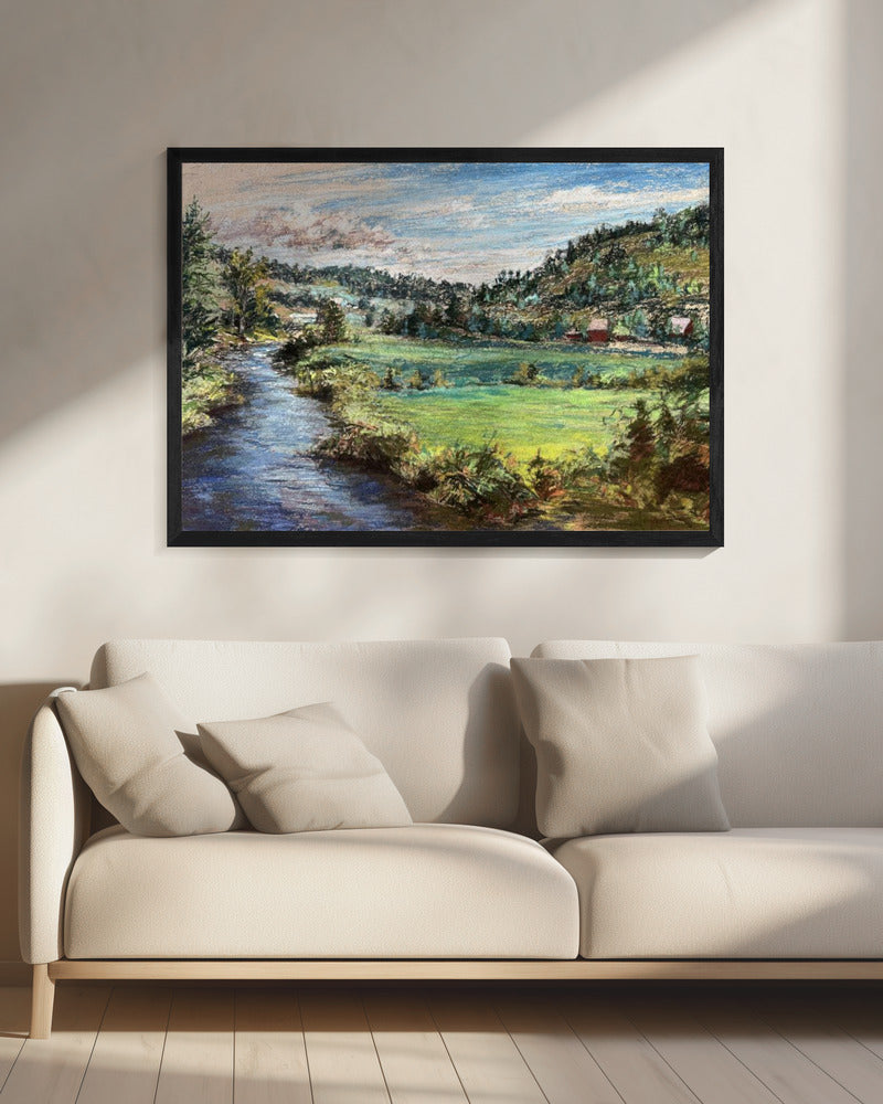 Ruhiges Flusstal | Leinwand