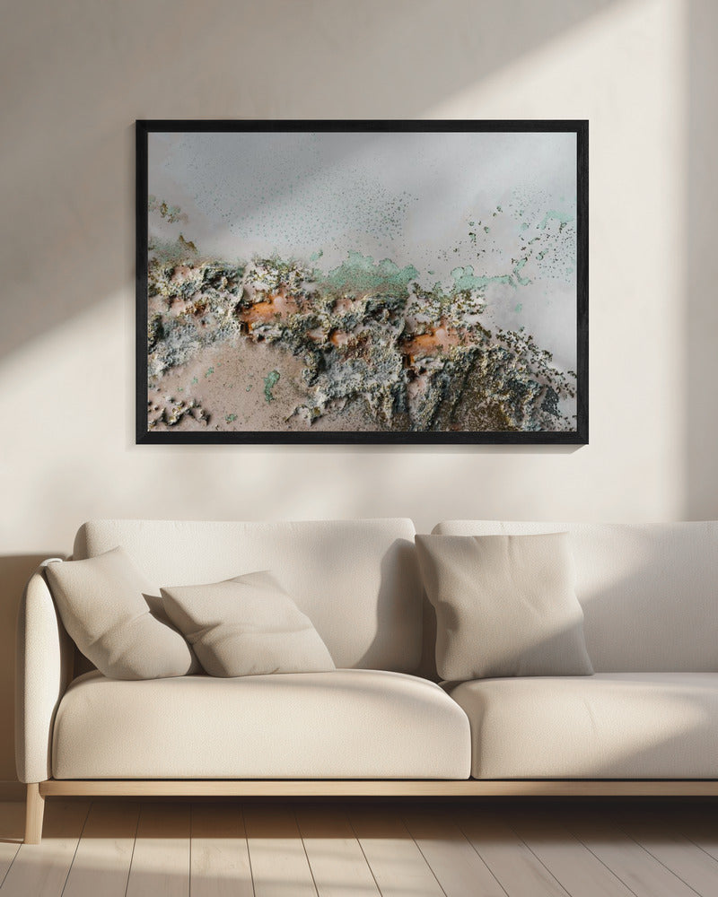 Irdische Fragmente - Küstenreliefkunst | Leinwand