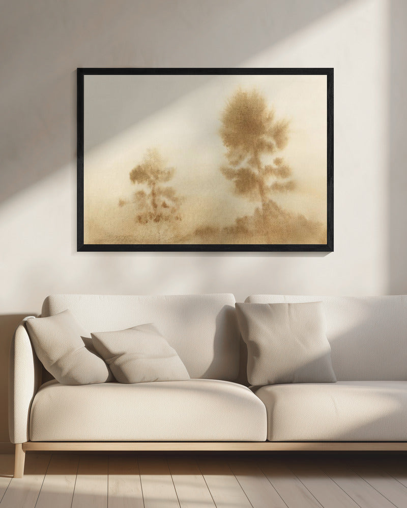 Nebelige Wiese | Leinwand