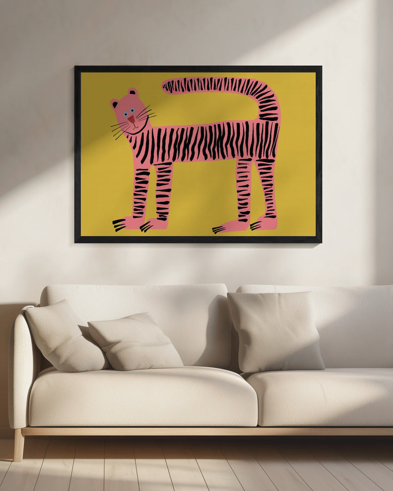 Tigerkatze gelb | Leinwand
