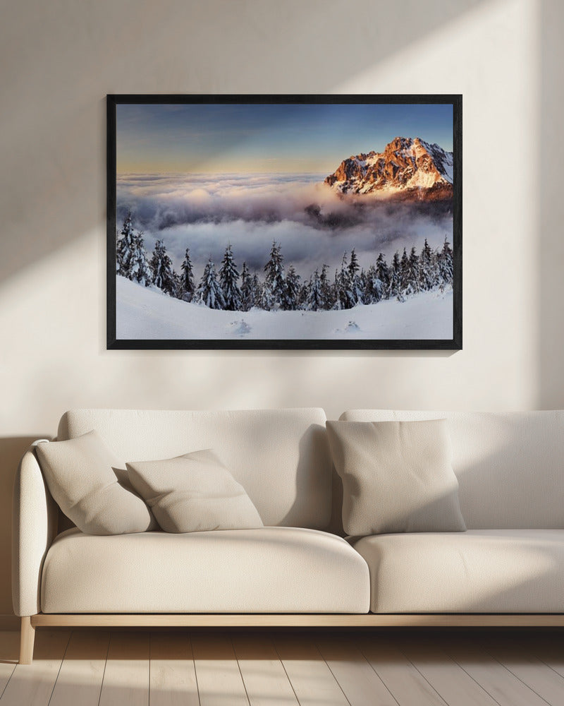 Goldener Gipfel | Leinwand