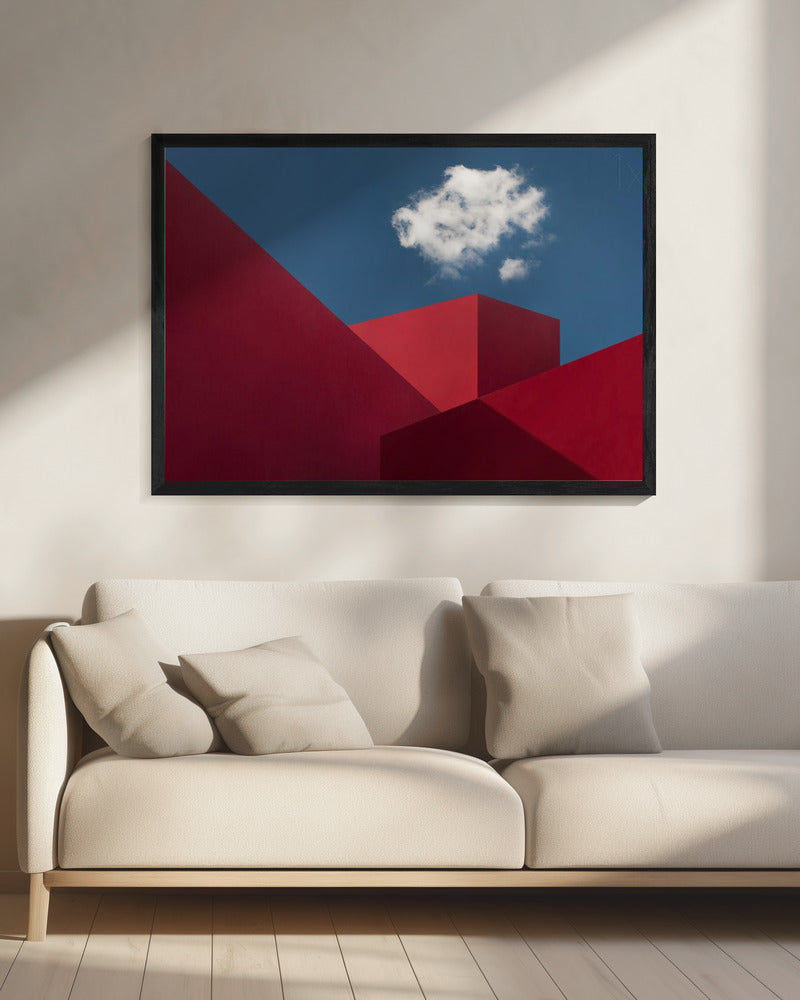 Rote Formen | Leinwand