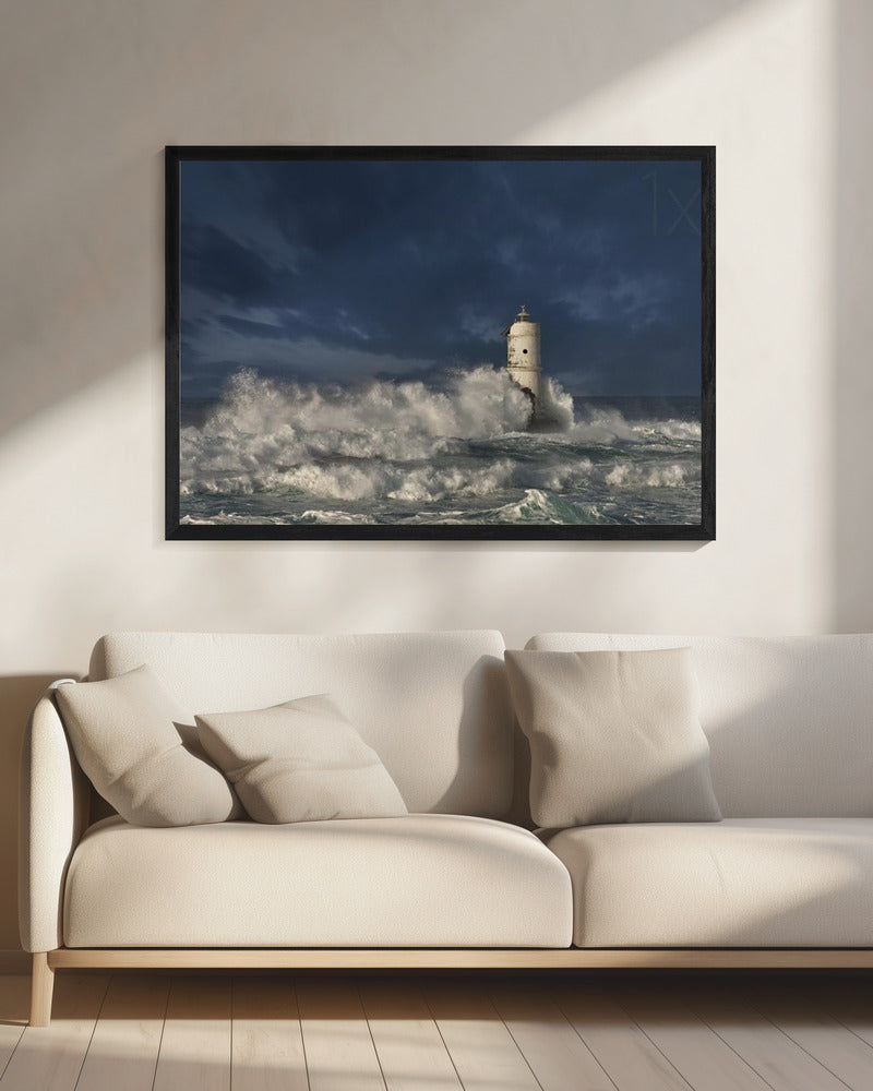 Faro di Mangiabarche (Calasetta-Sardegna) | Leinwand