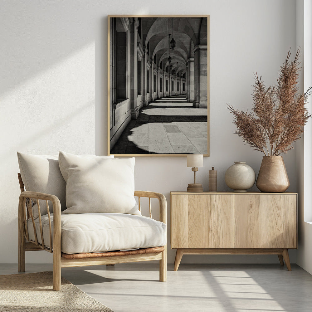 Gebogener Korridor | Poster