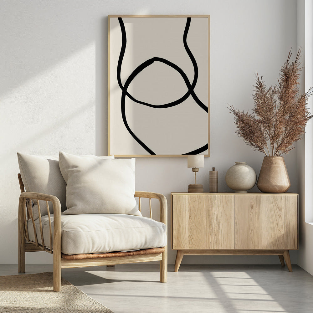 Schwarze Linien 04 | Poster