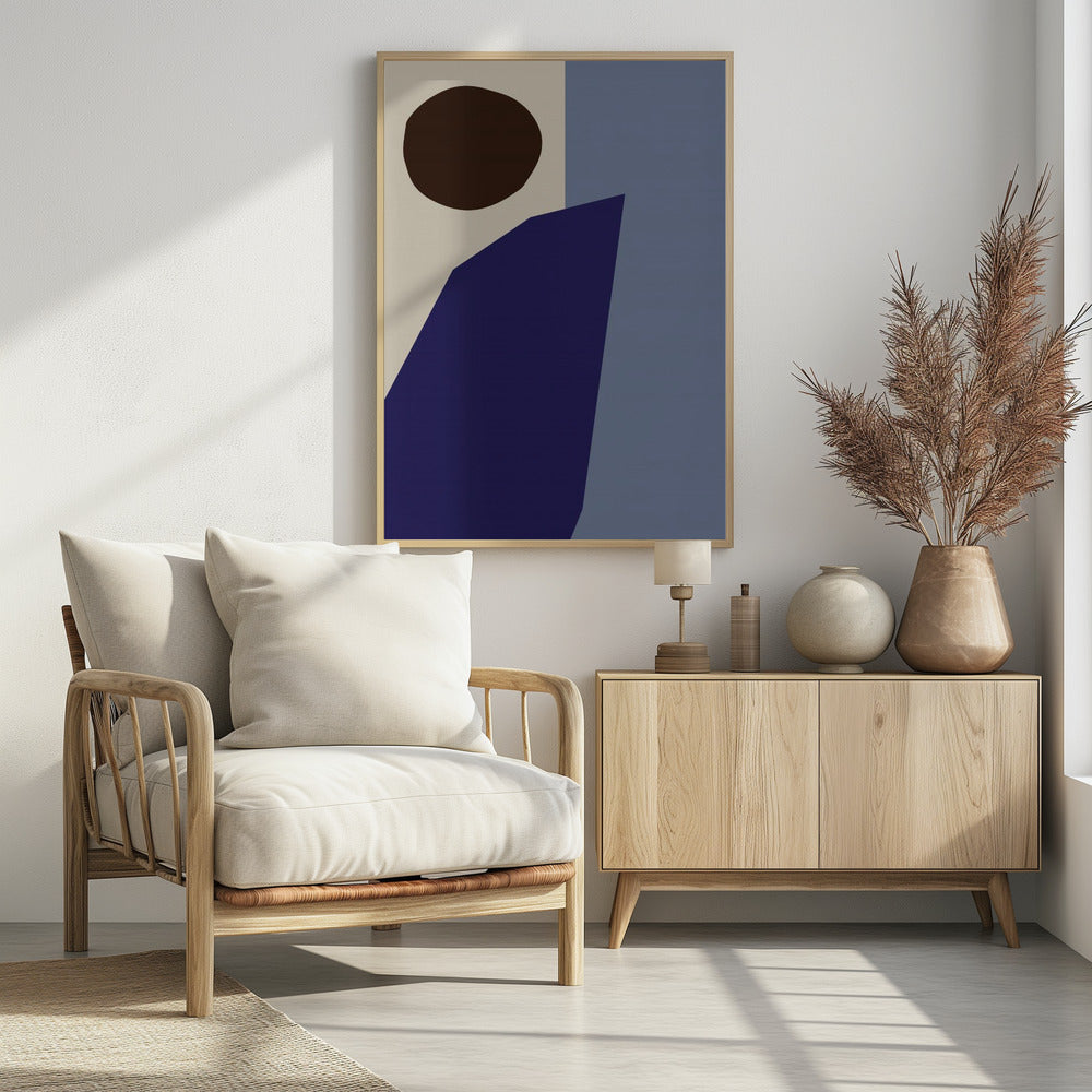 Farbblöcke 02 Blau | Poster