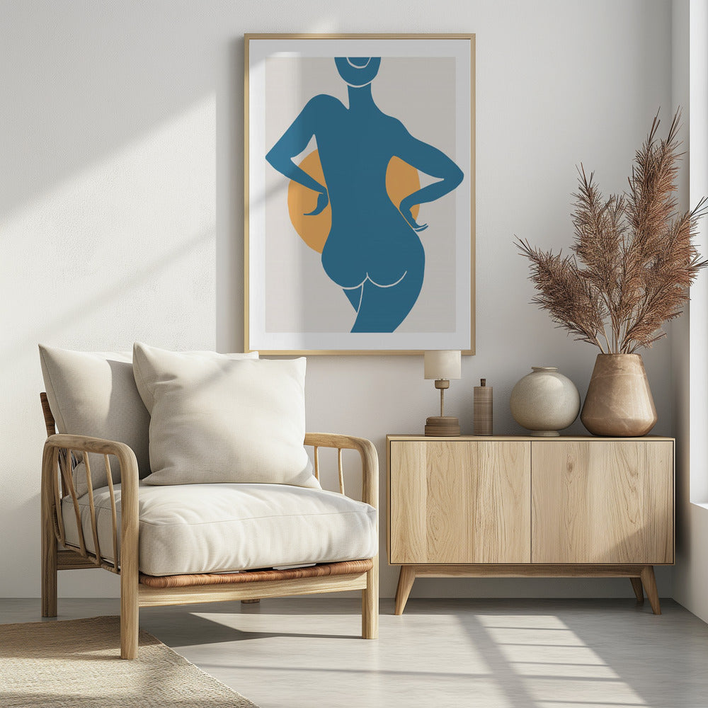 Blaue Frau | Poster