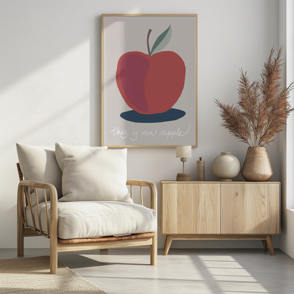 Das ist ein Apfel | Poster