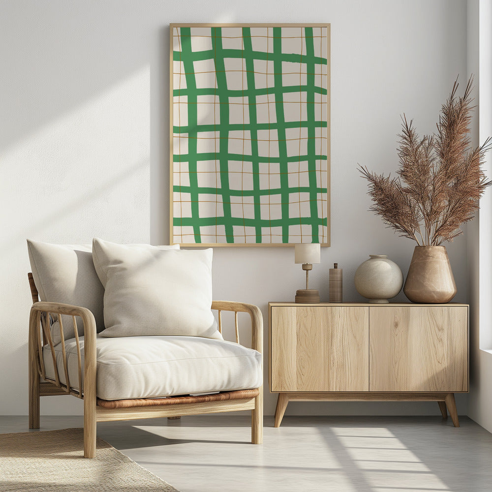 Grünes Gitter | Poster