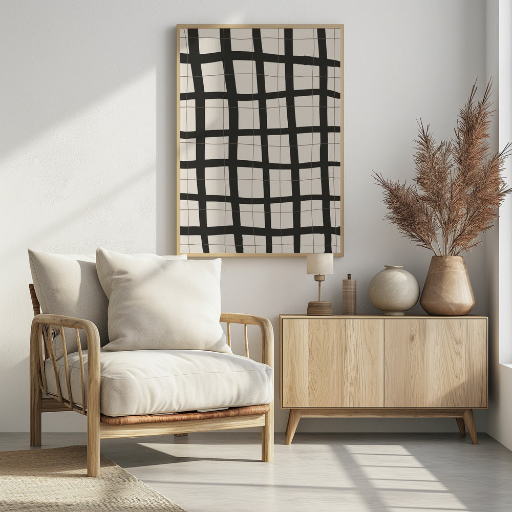 Schwarzes Gitter | Poster