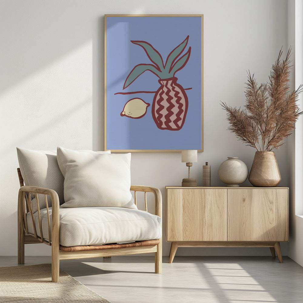 Blaue Zitrone | Poster