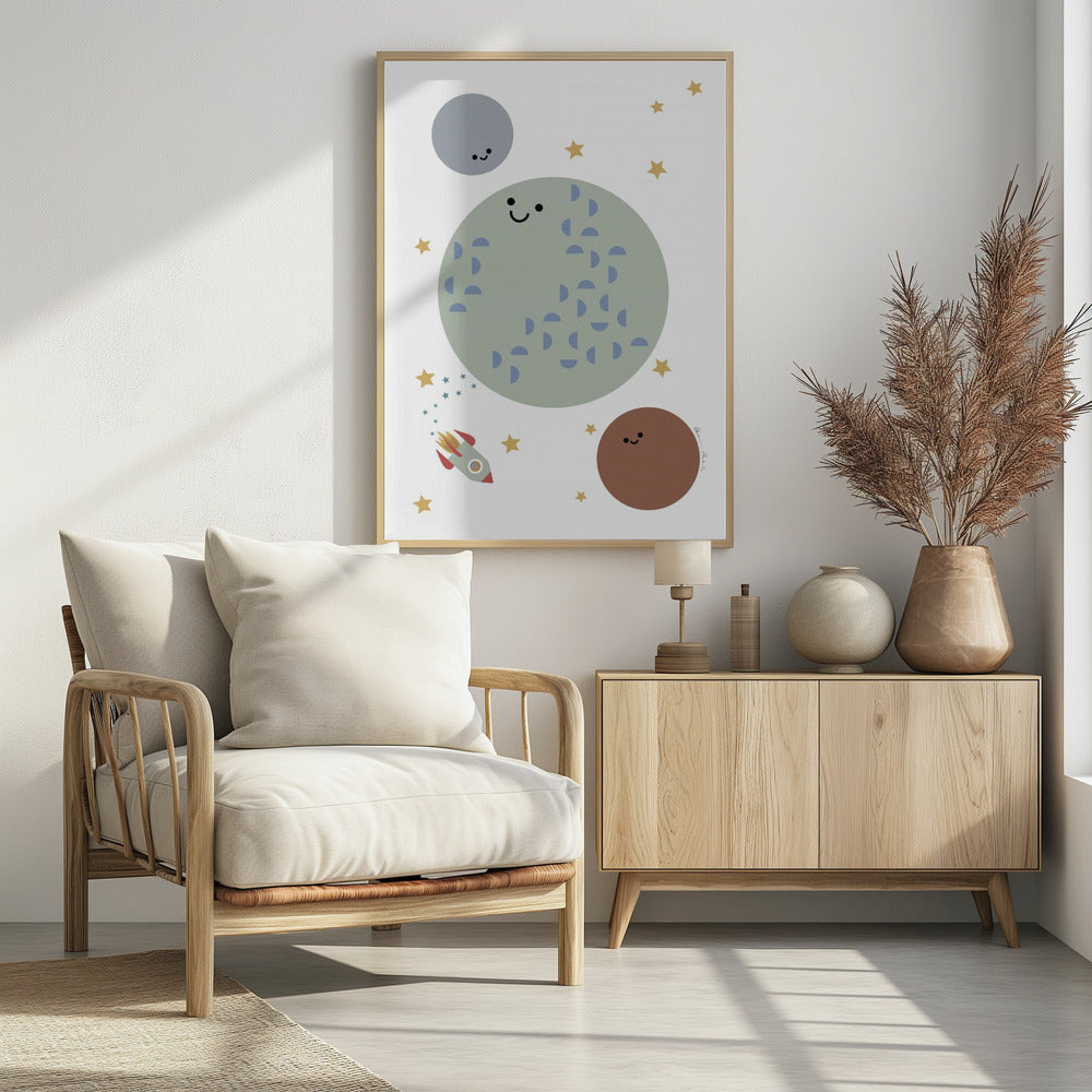 Solar Erde Mond | Poster