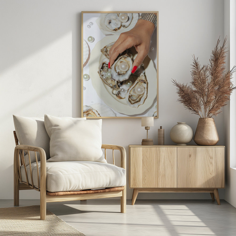 Oysters & Pearls No 02 | Poster