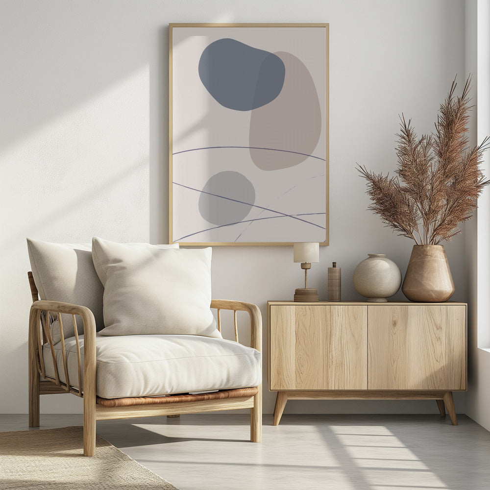 Neue Formen Blau Nr. 3 | Poster