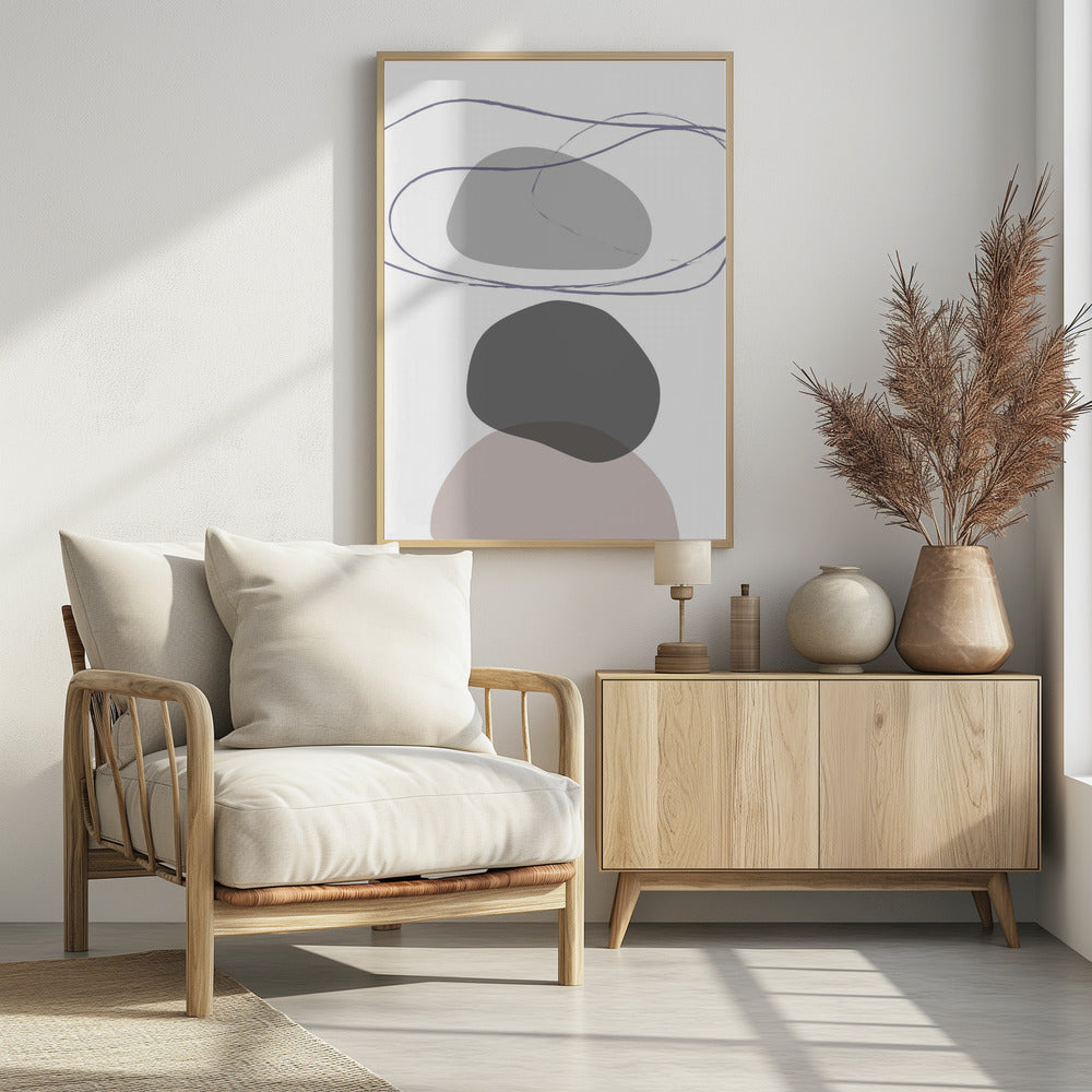 New Shapes Beige 04 | Poster