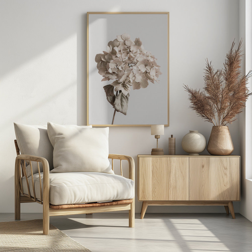 Beige Trockenblume | Poster