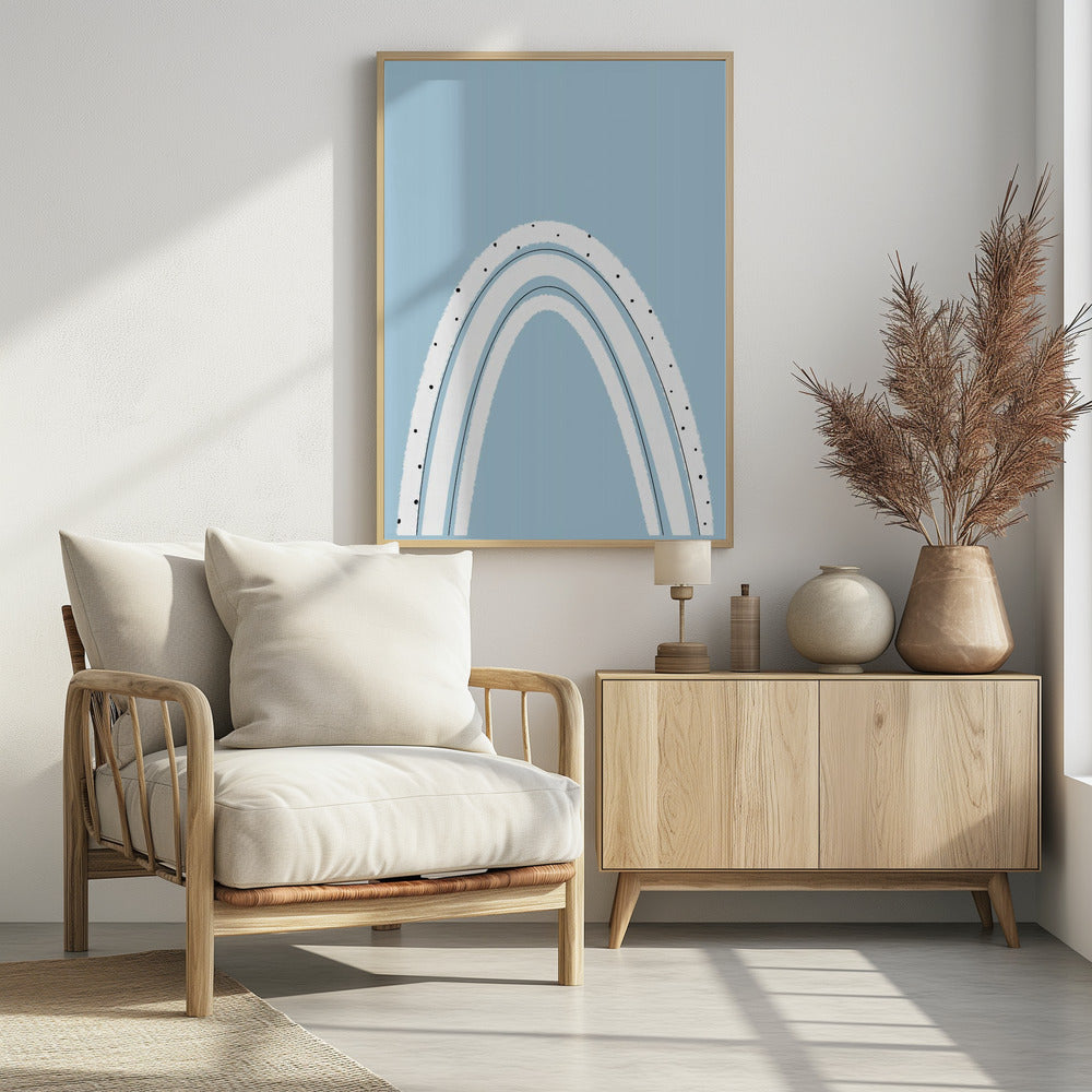 Schwarz-Weiß-Regenbogen | Poster