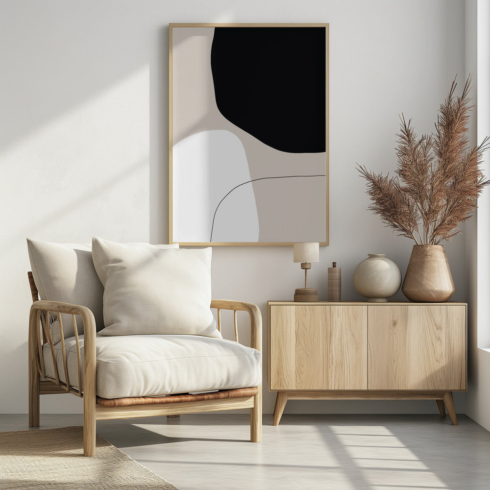 Monochrome Formen | Poster