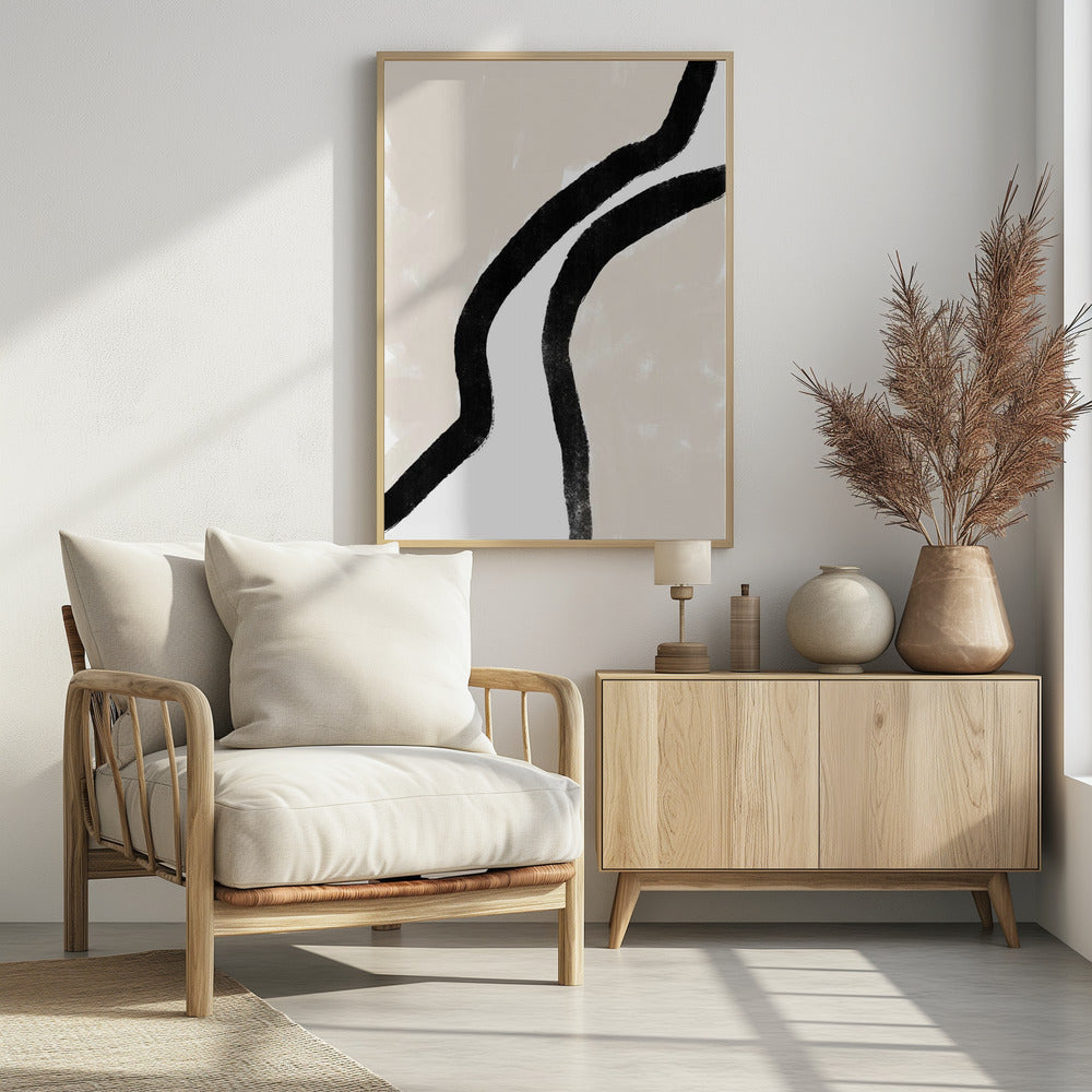 Kräftige schwarze Linien | Poster
