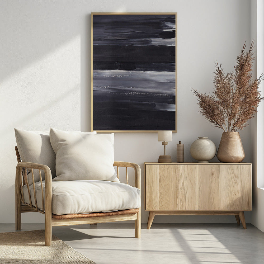 Ausdrucksstarke monochrome Striche | Poster