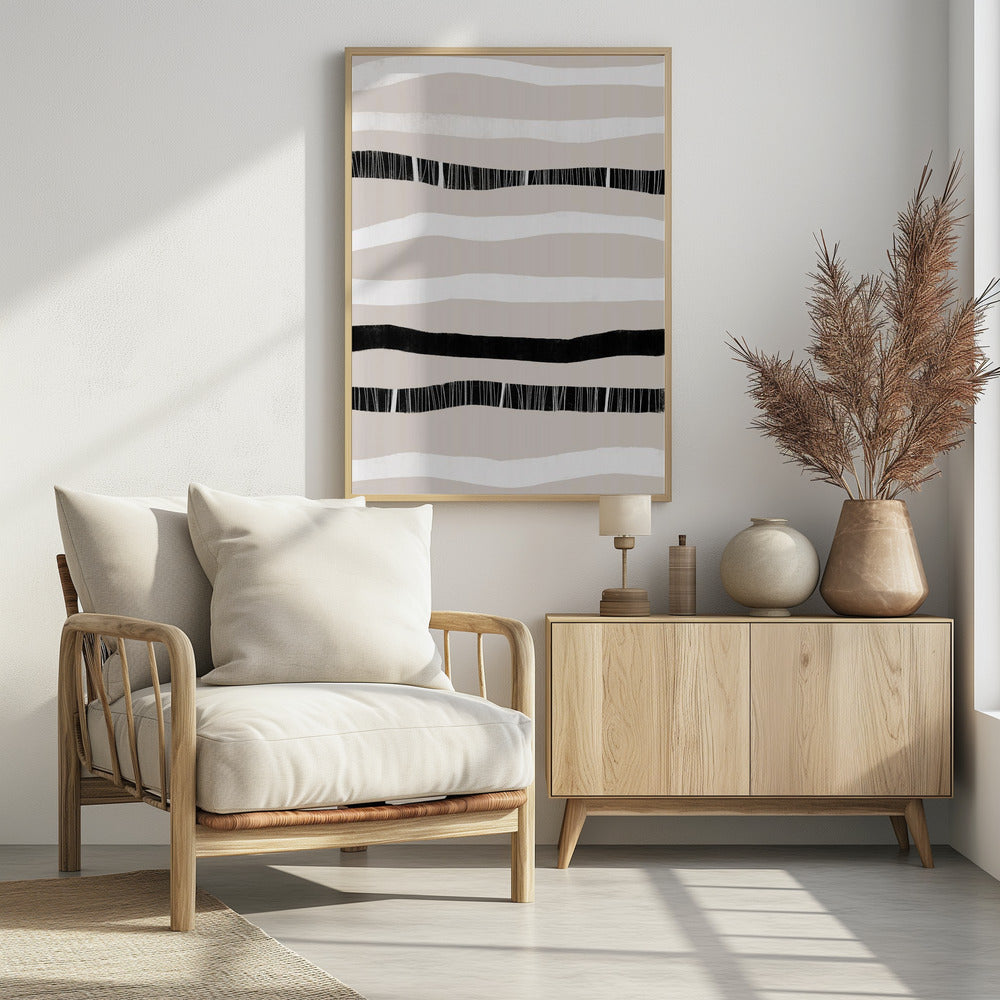 Monochrome Waves | Poster