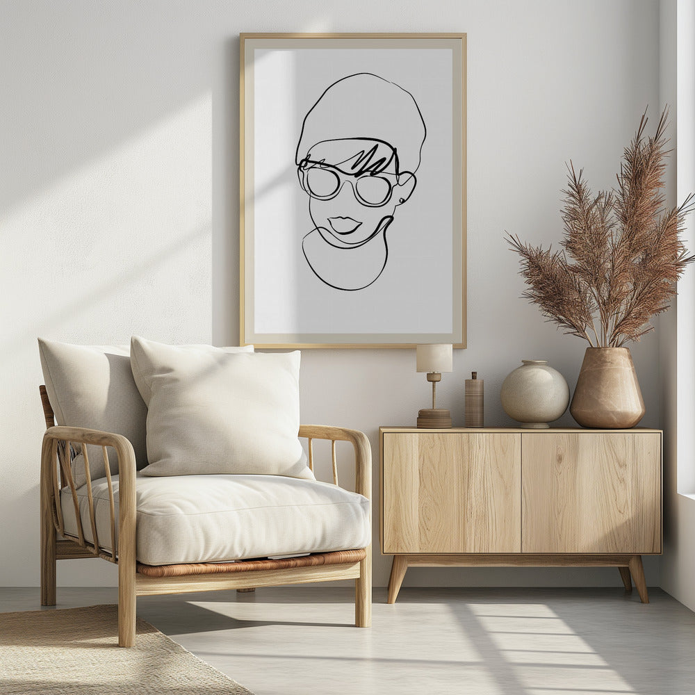 Modernes Frauenporträt | Poster