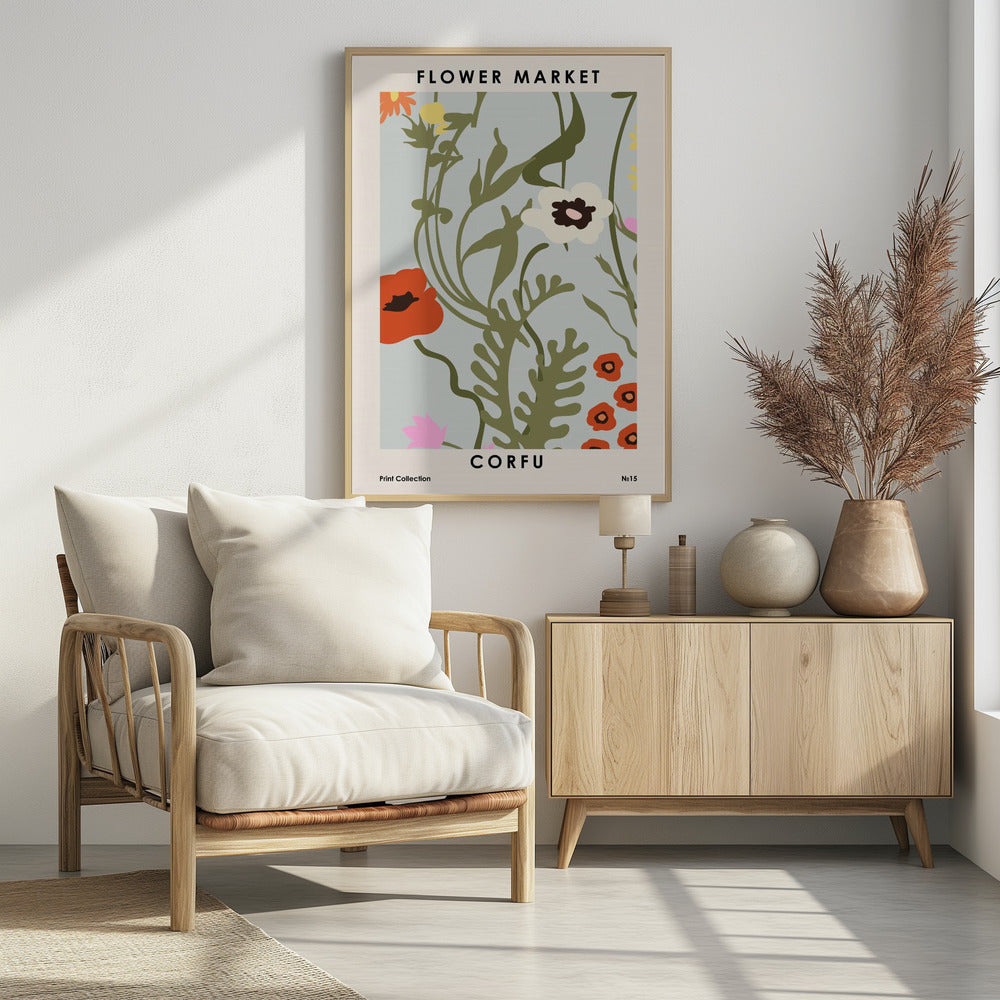 Blumenmarkt Korfu | Poster
