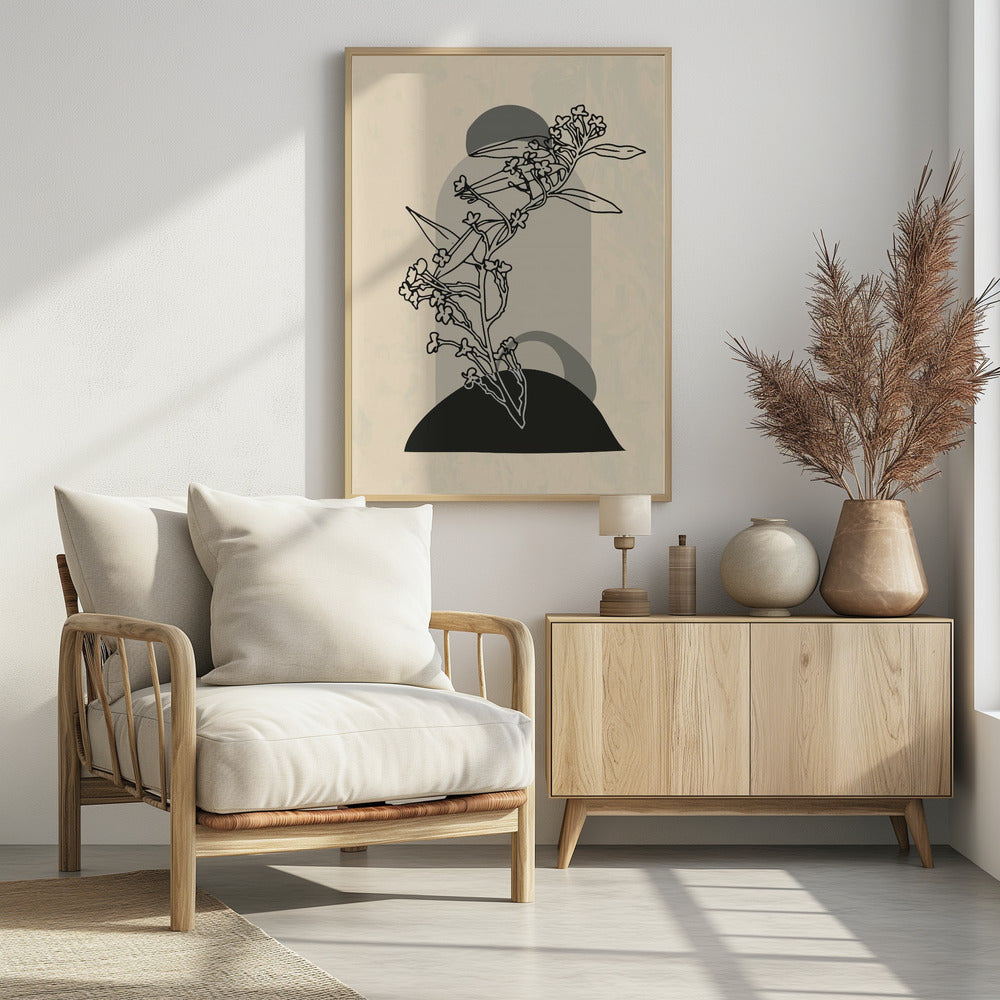 Abstrakte Blume 5 | Poster