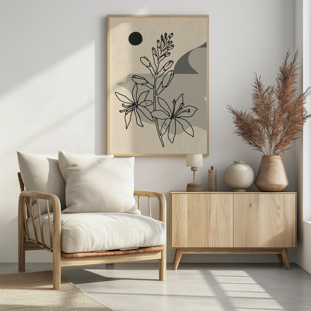 Abstrakte Blume 1 | Poster