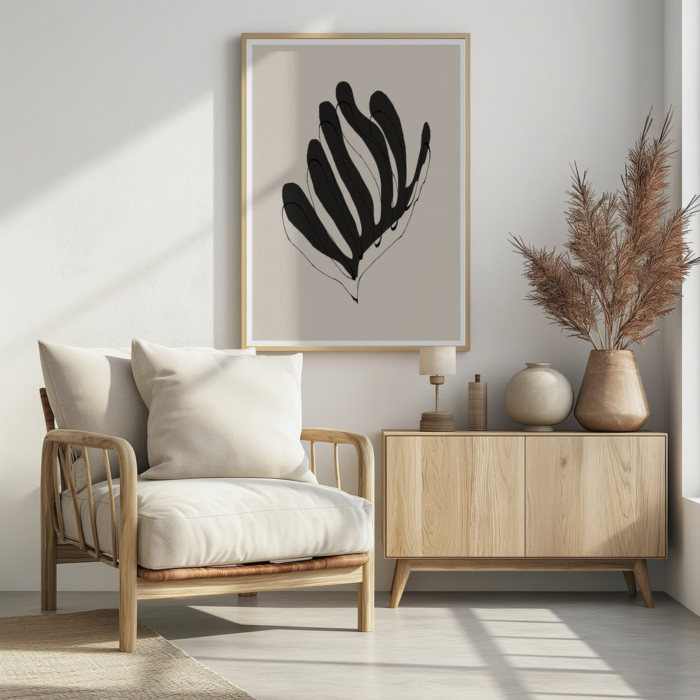Abstract Leaf Lines | Poster