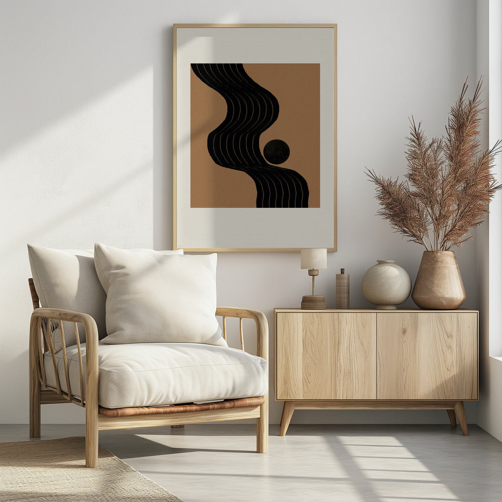 Curved Path Harmony | Poster