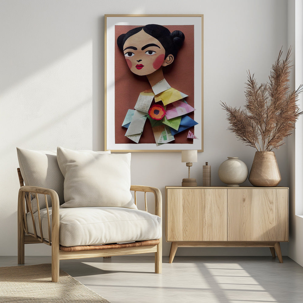 Paper Portrait Blossom | Poster
