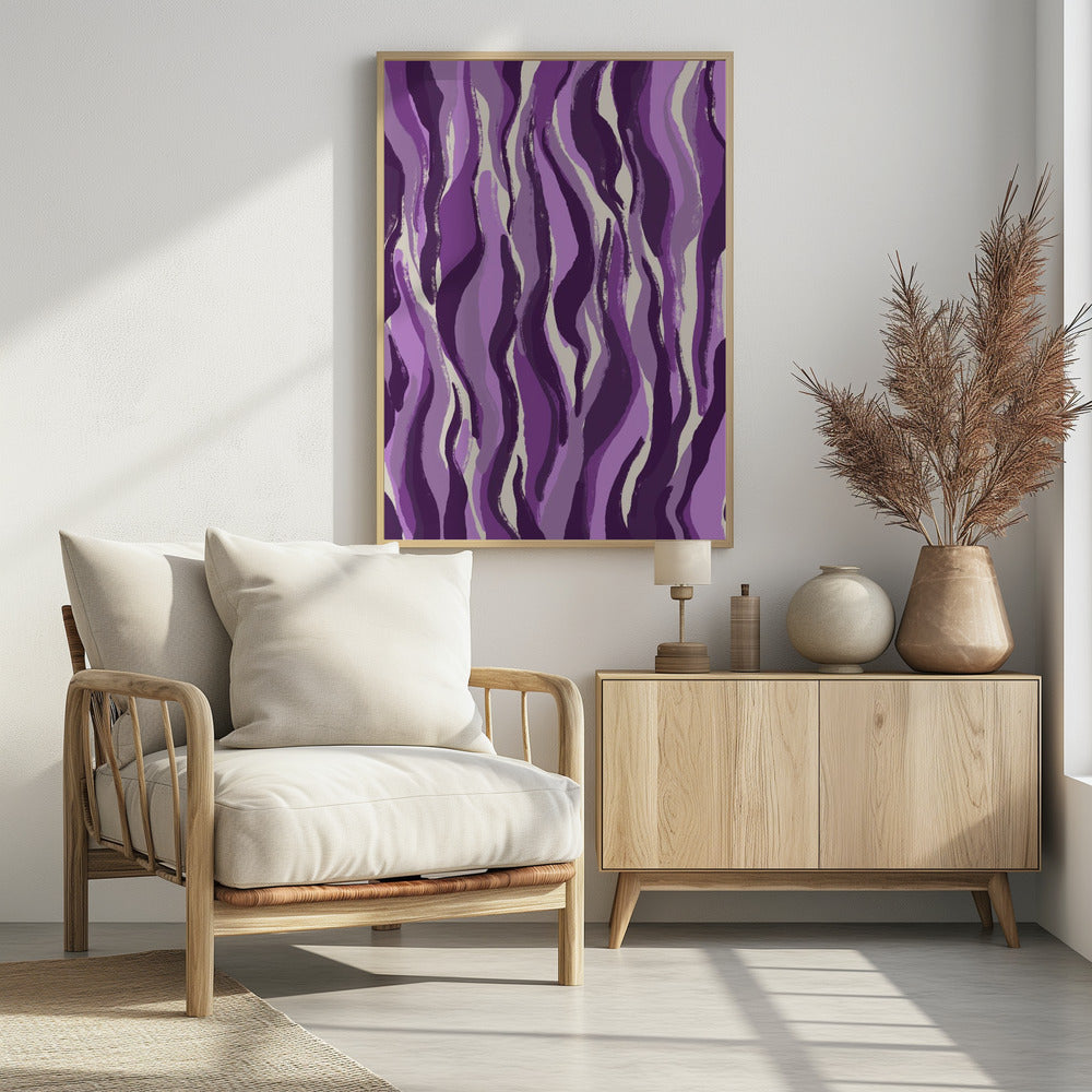 Lila Flammenwellen | Poster