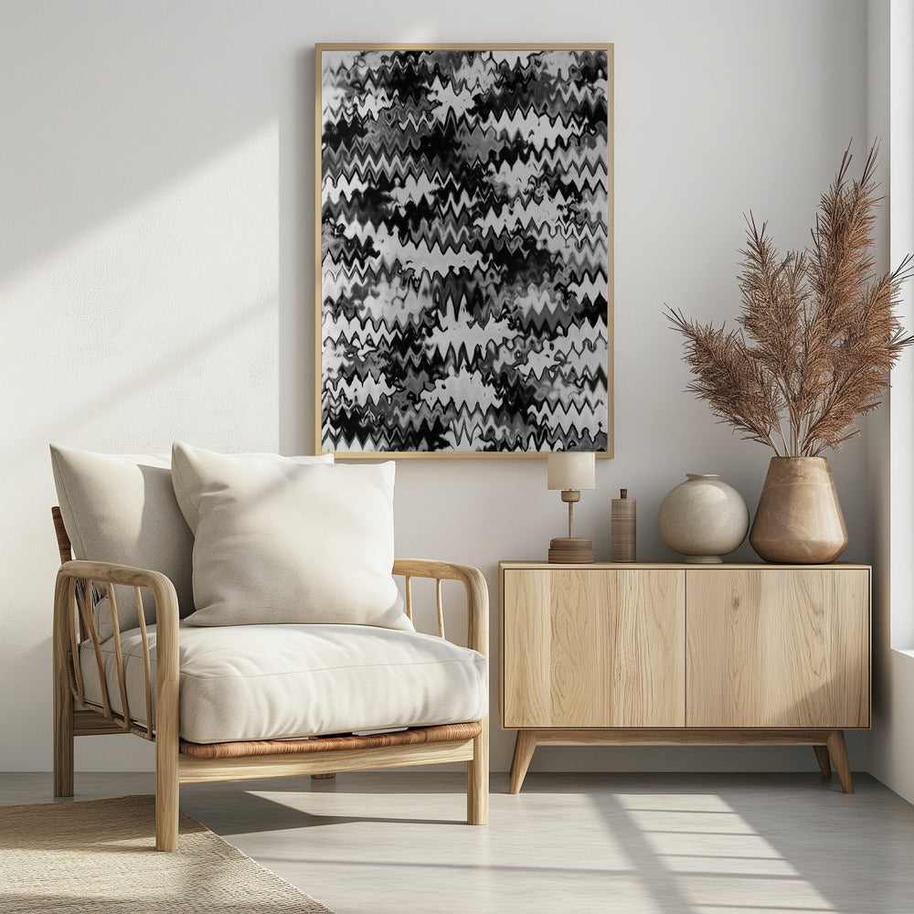 Zickzack Monochrom | Poster