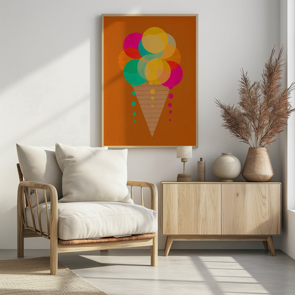 Regenbogen-Tüten-Genuss | Poster