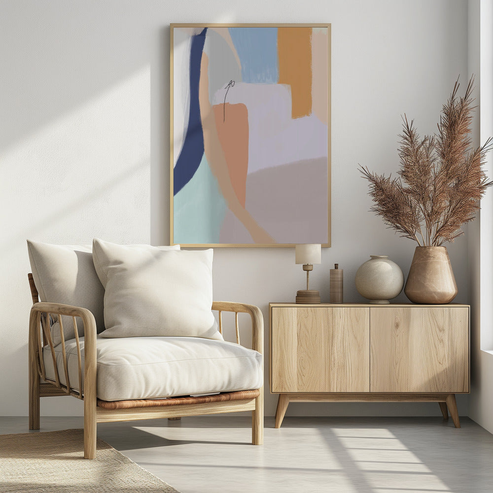 Soft Pastel Hues and Bold Brushstrokes | Poster