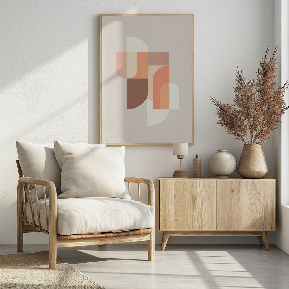 Retro Geometric III | Poster