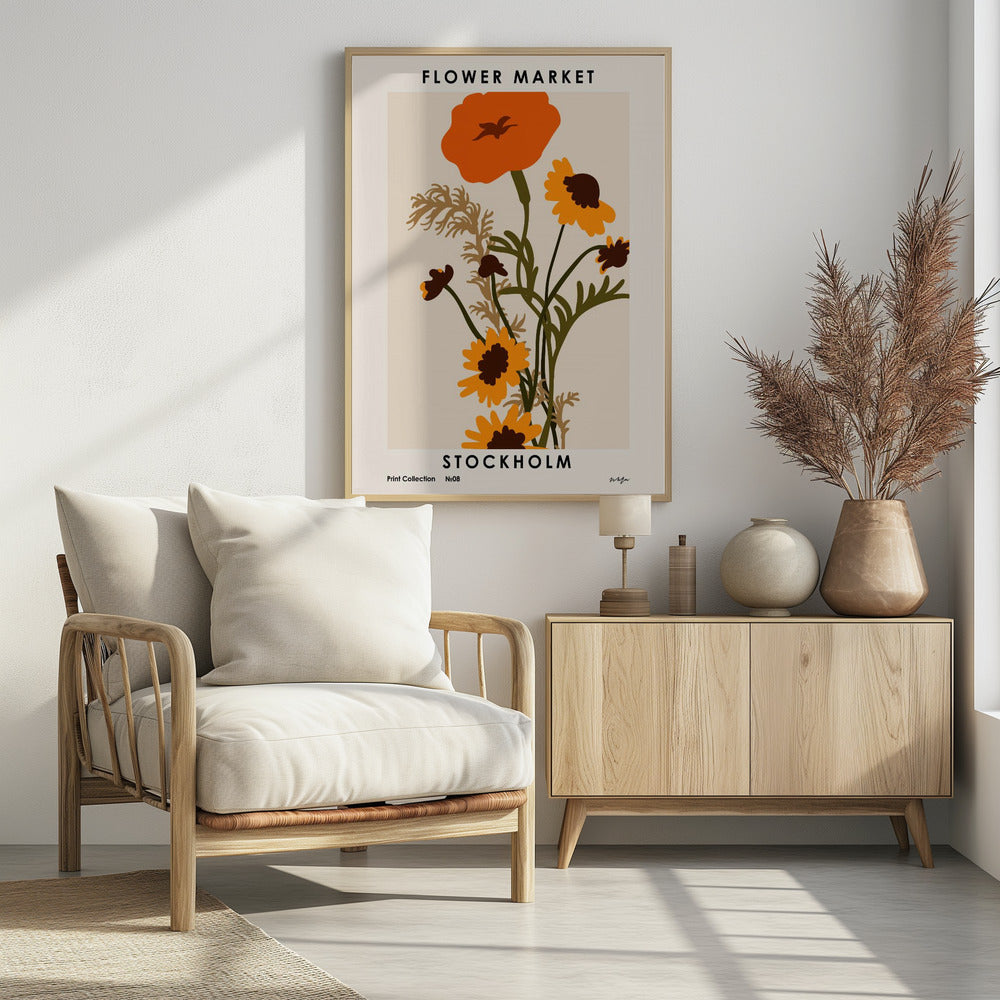 Blumenmarkt. Stockholm | Poster