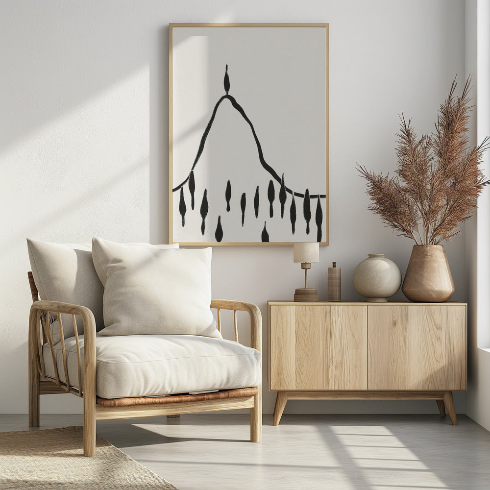 Minimale Linienlandschaft #2 | Poster